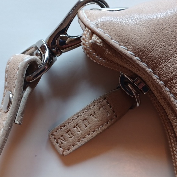 Ralph Lauren small/medium light tan leather sachel bag - Picture 5 of 12